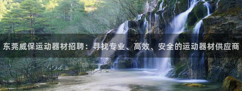 凯捷体育娱乐平台：东莞威保运动器材招聘：寻找专业、高