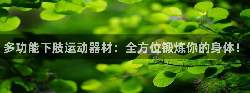 凯捷体育招商电话号码是多少：多功能下肢运动器材：全方位锻炼你