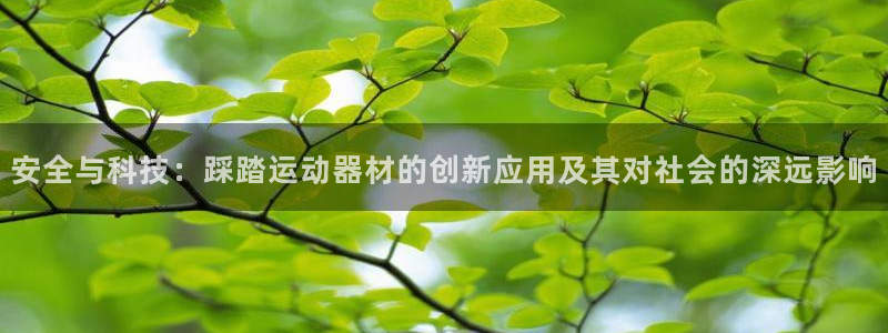 凯捷体育平台：安全与科技：踩踏运动器材的创新应用及其