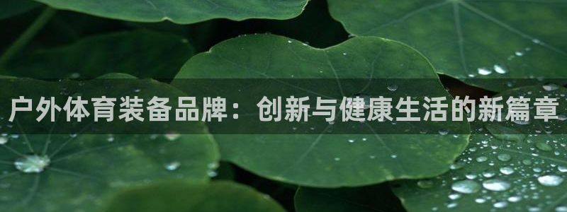 凯捷体育平台注册要钱吗安全吗：户外体育装备品牌：创新