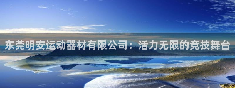 凯捷体育注册：东莞明安运动器材有限公司：活力无限的竞技舞台